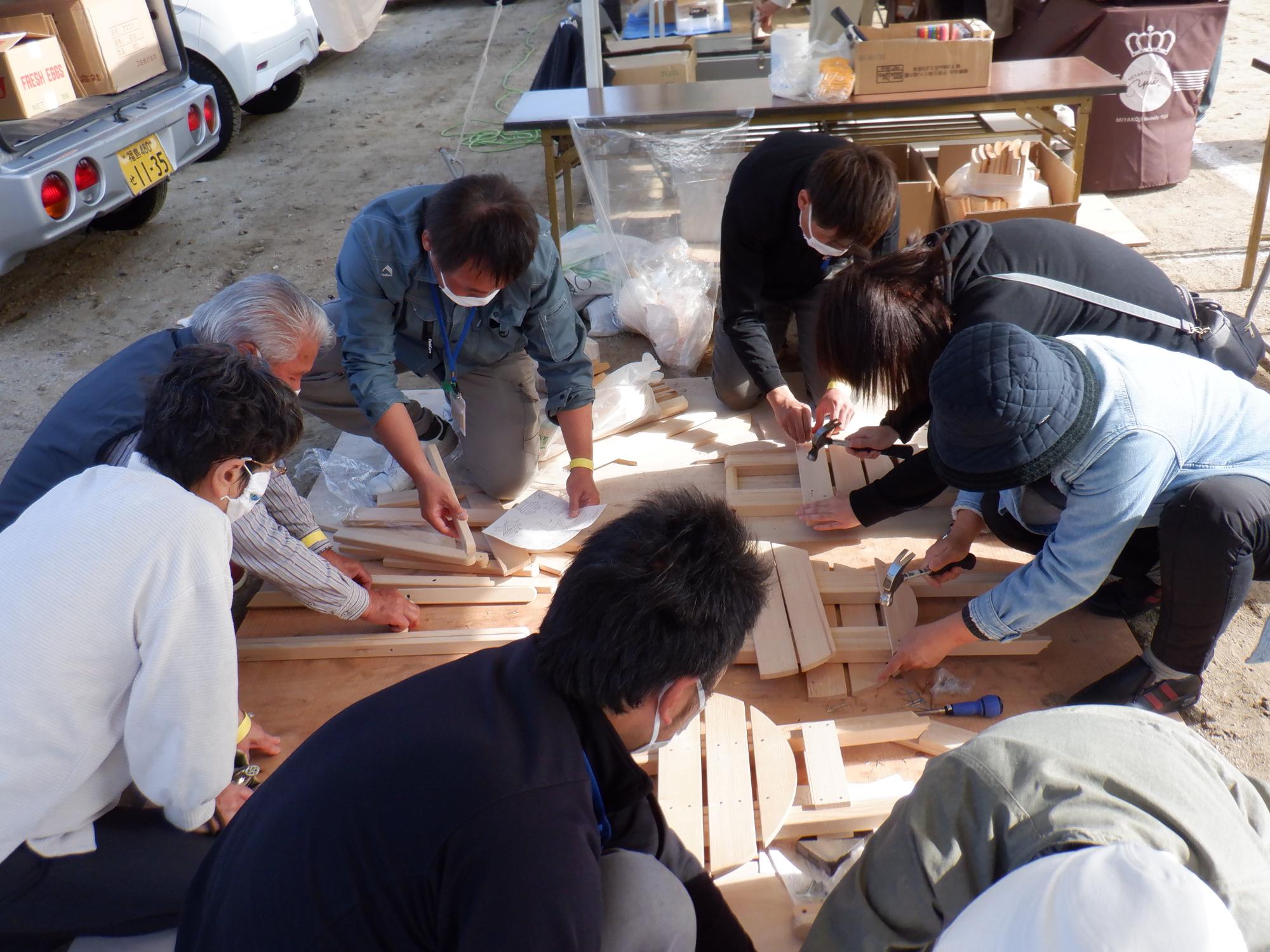 令和4年度木工教室（富岡えびす講市）の写真
