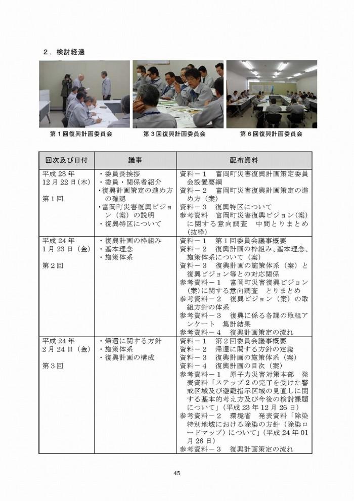 富岡町災害復興計画（第1次）ページ45の画像