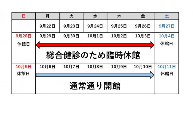 臨時休館日