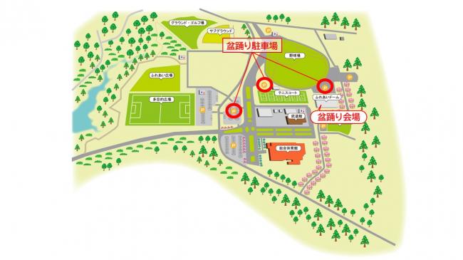 盆踊り会場図